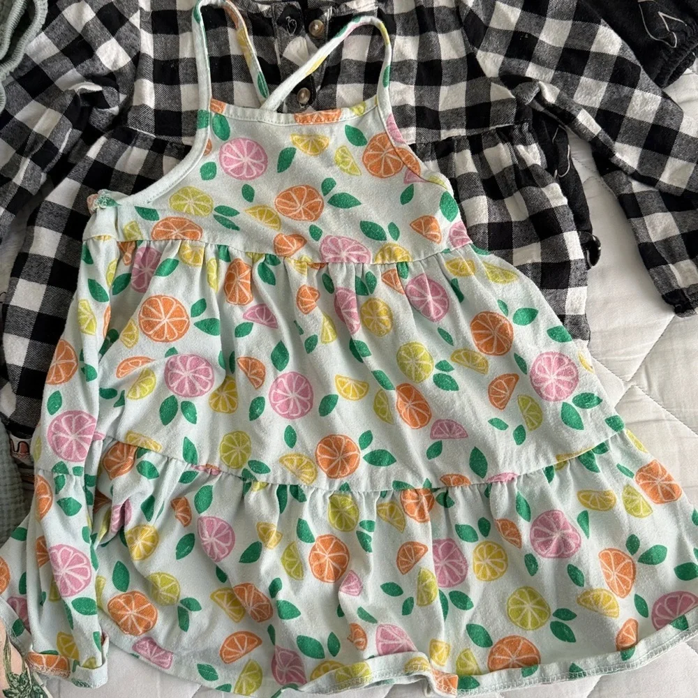 Old Navy Kids Dress Set - Red, Black, Green, Cream
